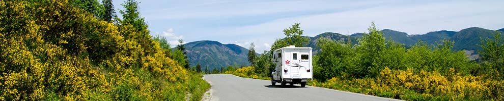Wohnmobil während einer Tour in Kanada