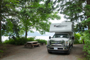 Campsite in Provincial Park in Kanada